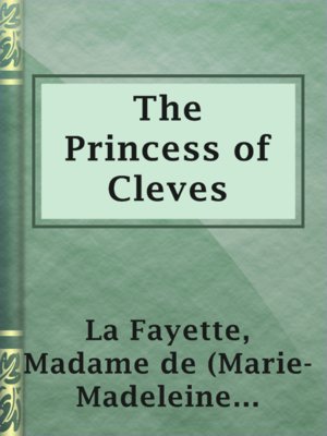 cover image of The Princess of Cleves